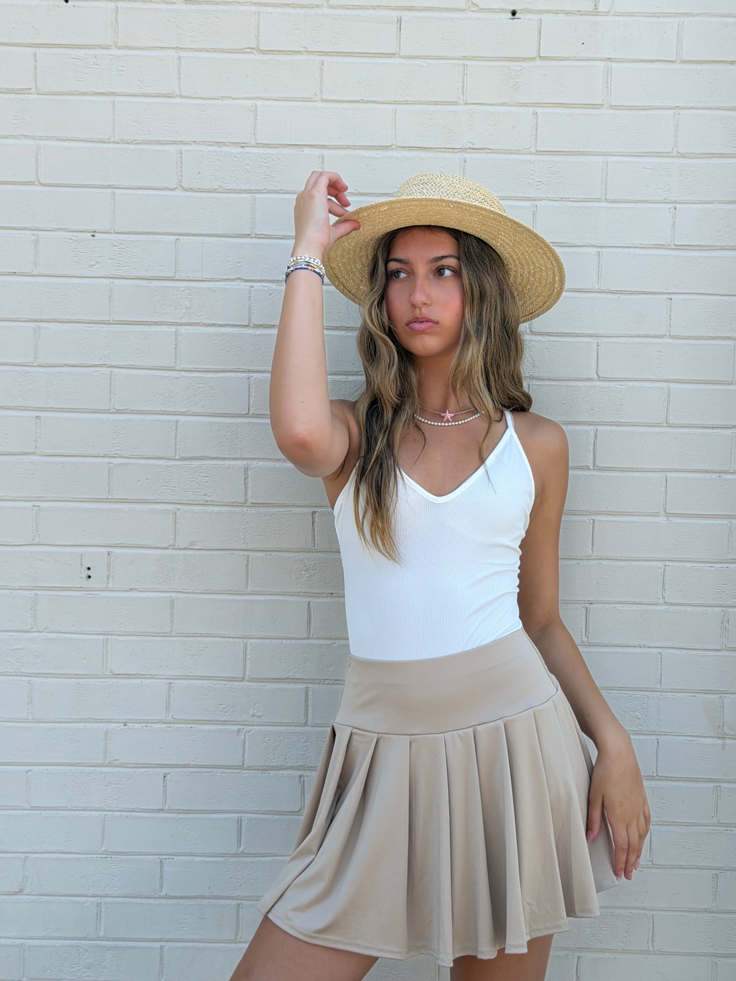 On The Court Skort // Khaki