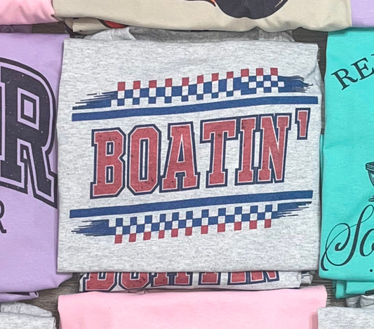 Boatin // Graphic Tee // Grey