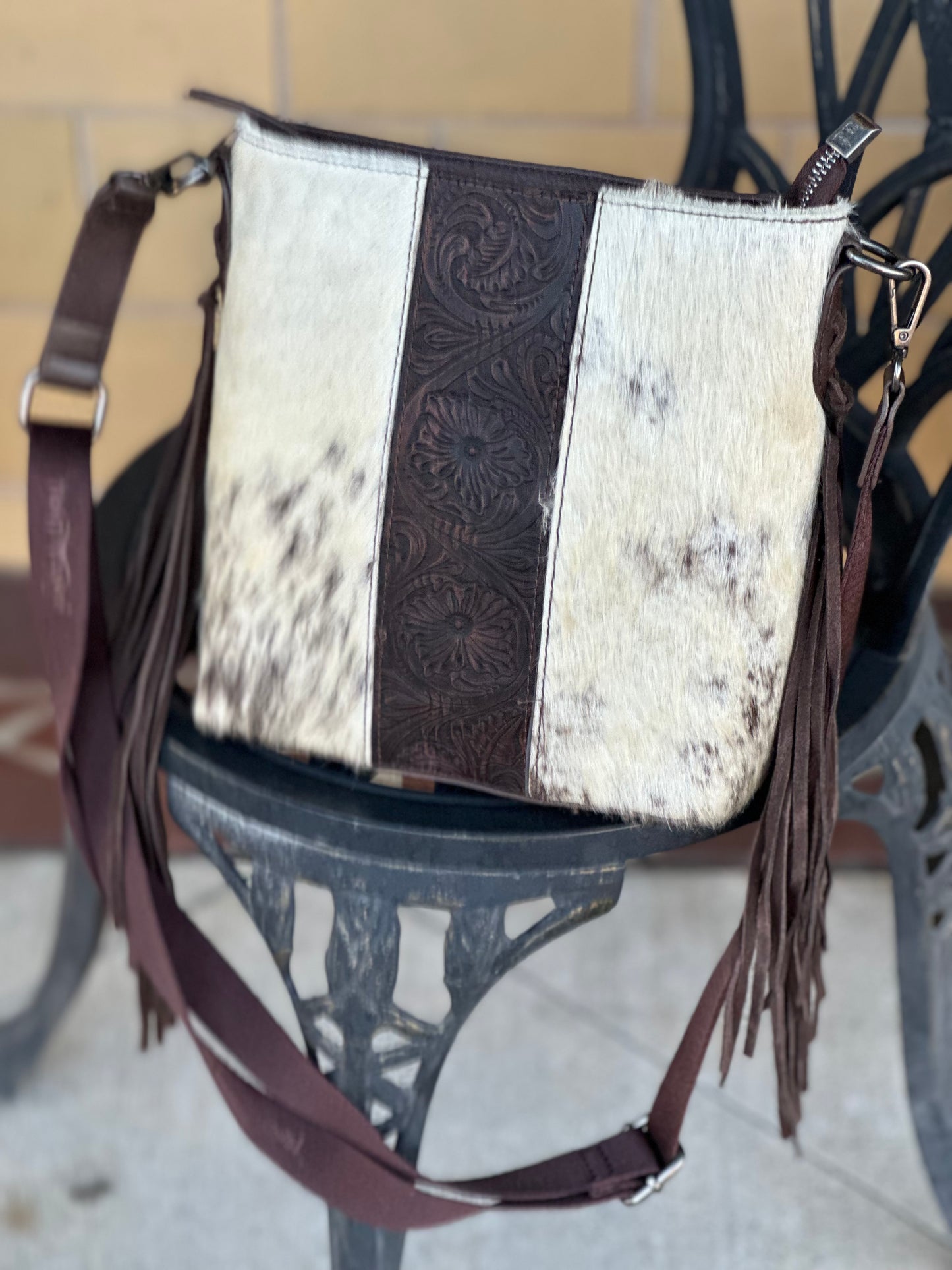 Trinity Ranch Fringe Bag // Brown