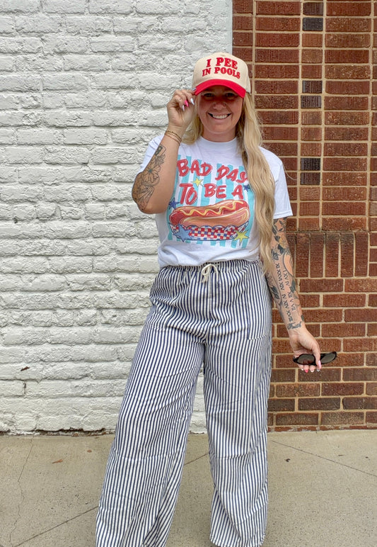 Sandy Shore Striped Pants // Royal