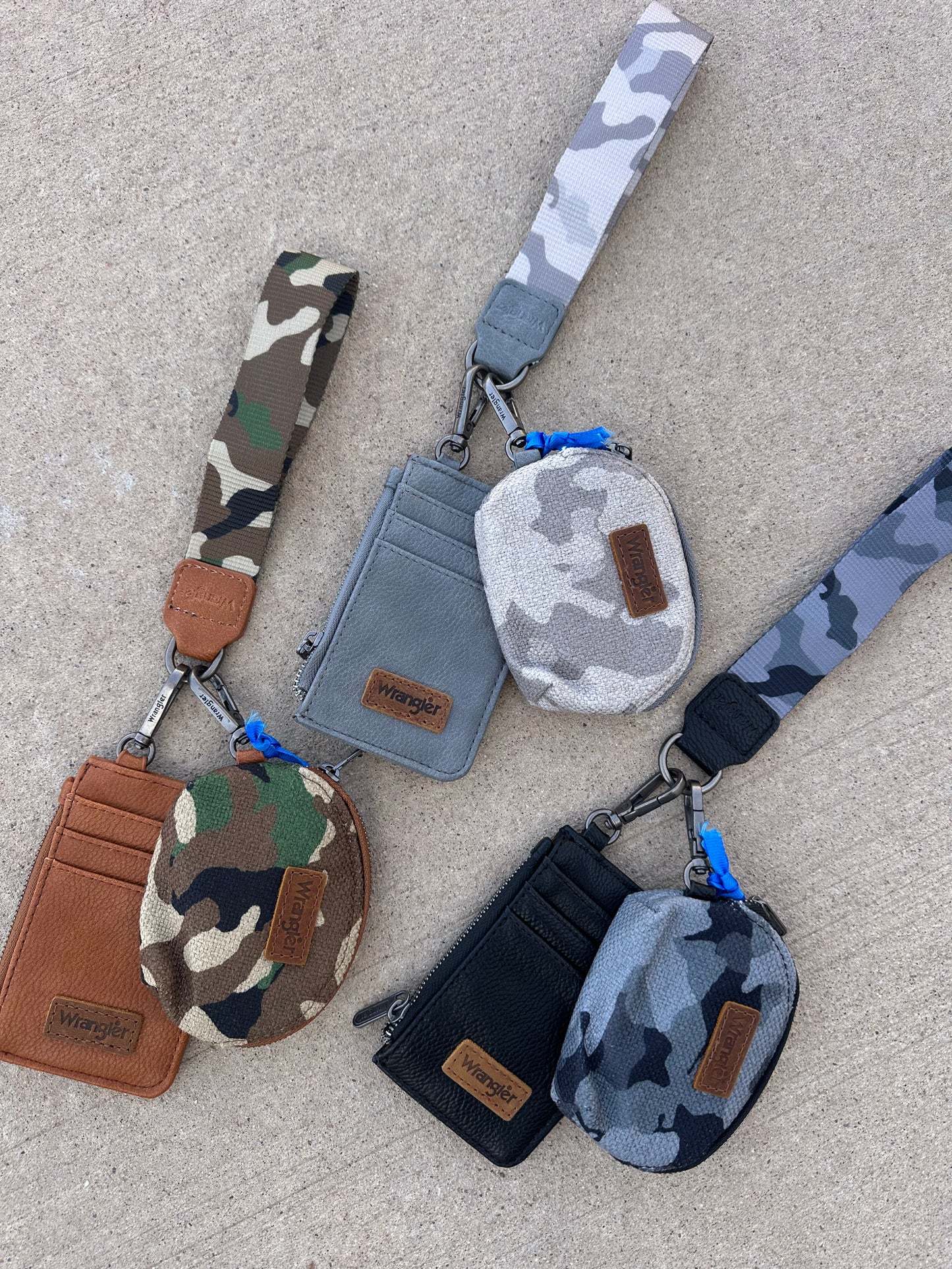 3pc Camo Wrangler Wristlet