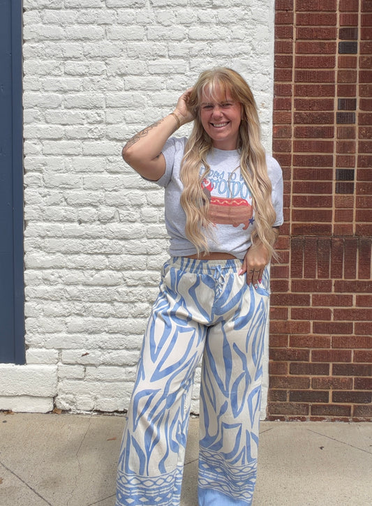 Blue Lagoon Palazzo Pants