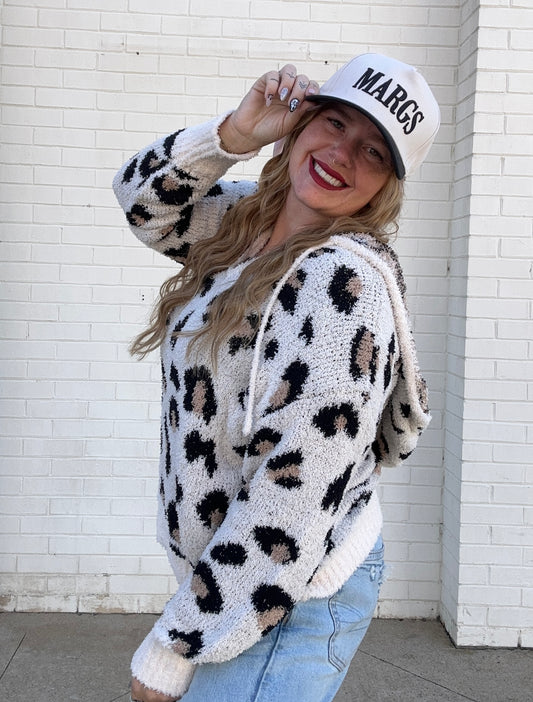 Leopard Print Soft Hoodie