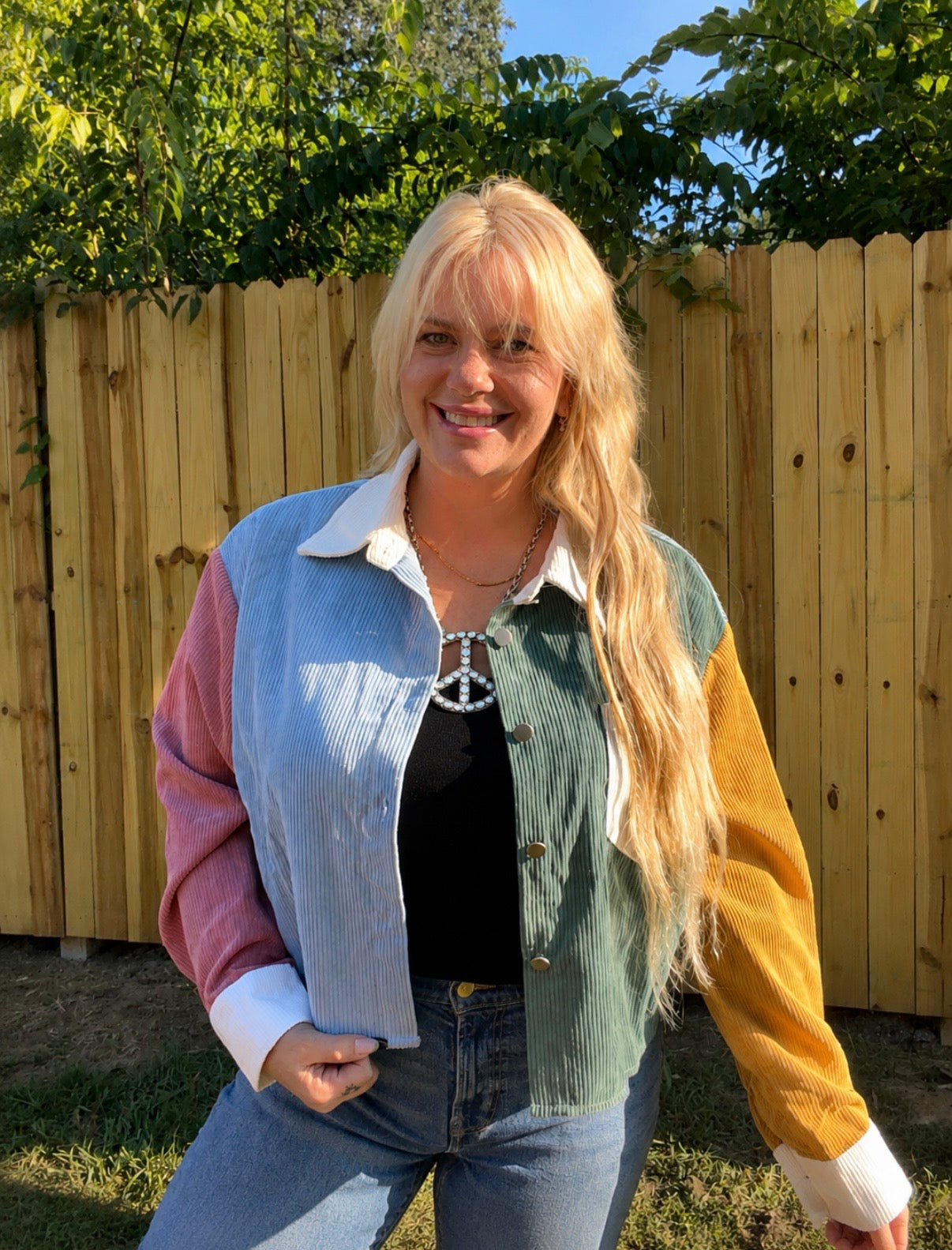 Color Block Shacket