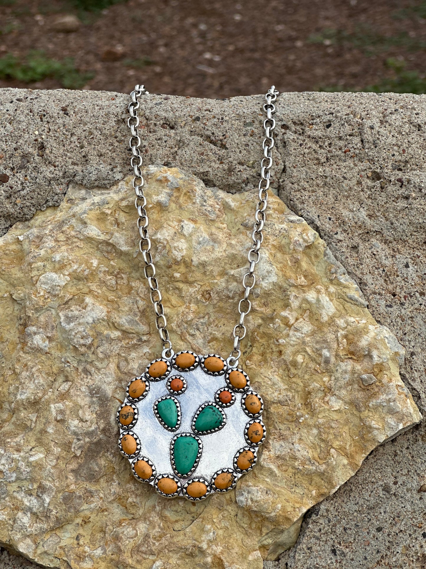 Yellow Cactus Necklace