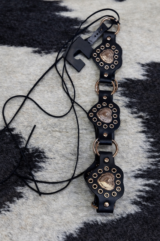 Heart Concho Belt // Brown
