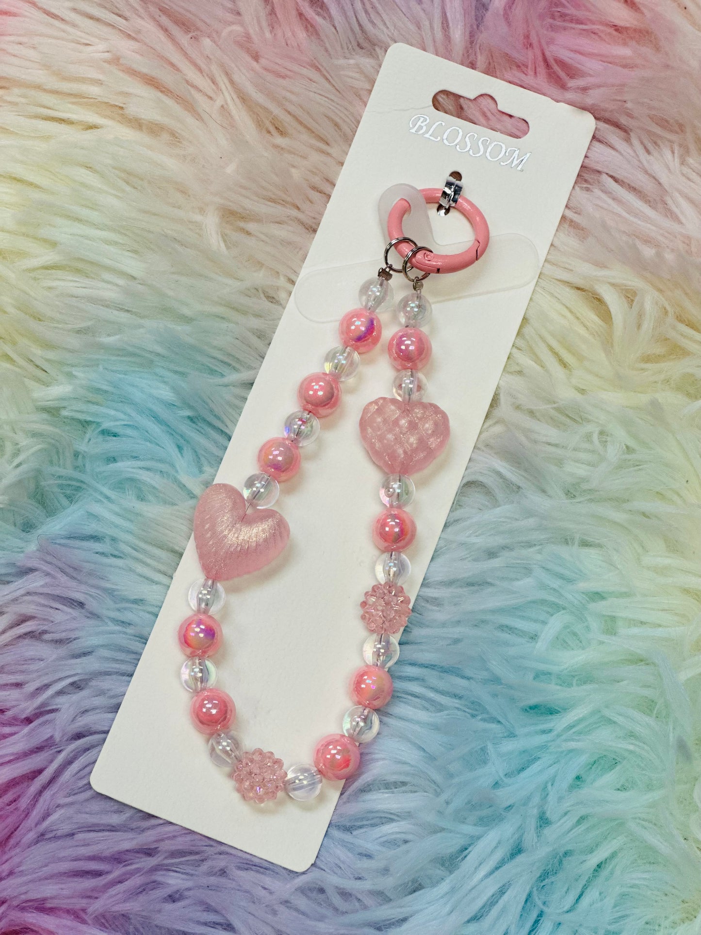 Girly Pop Keychain / Phone Charm // Baby Pink