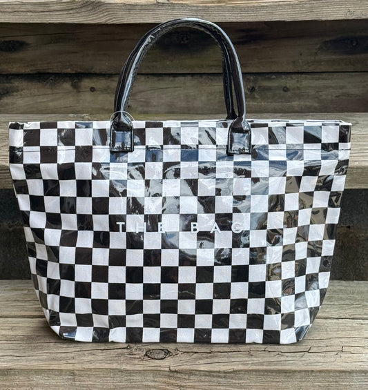 Checkered Tote Bag
