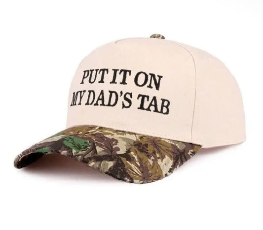 Put It On My Dads Tab // Hat