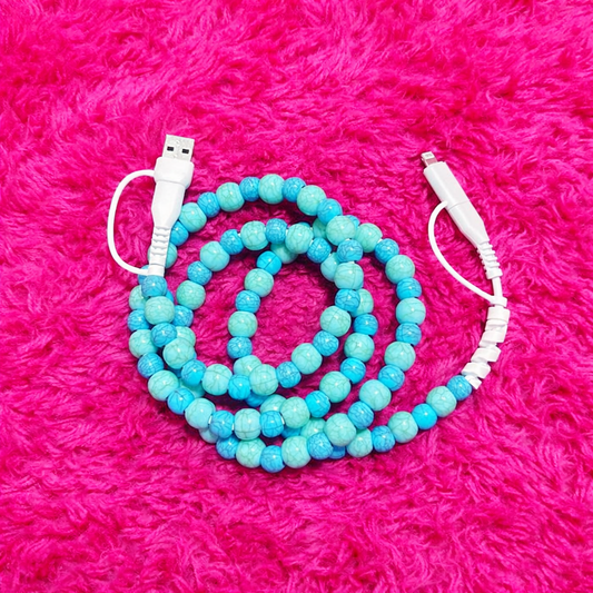 Turquoise 3-in-1 Multi Charging Cable