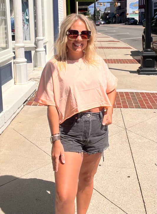 Make It Burn Crop // Coral