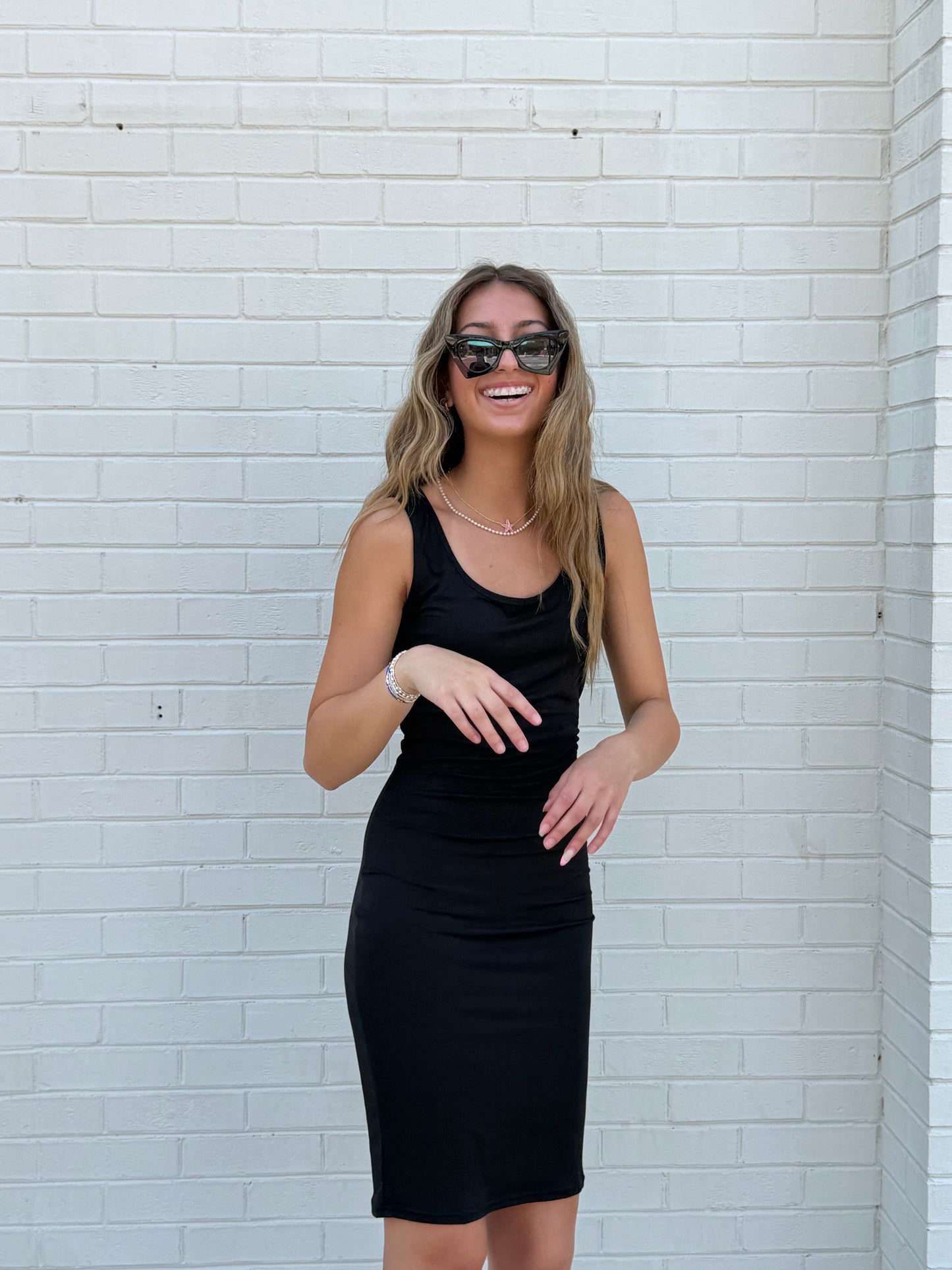 Easy Living Tank Dress // Black