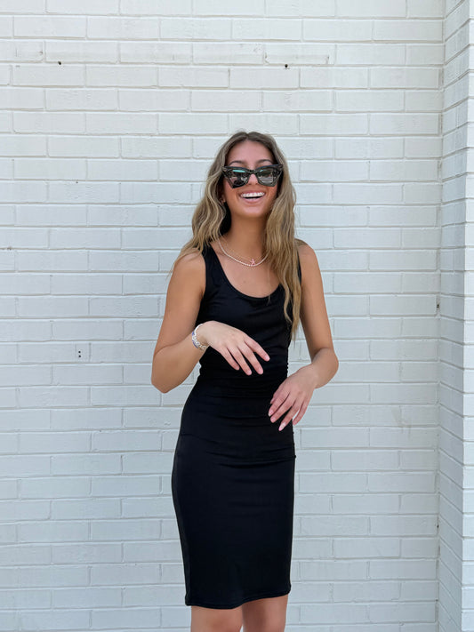 Easy Living Tank Dress // Black