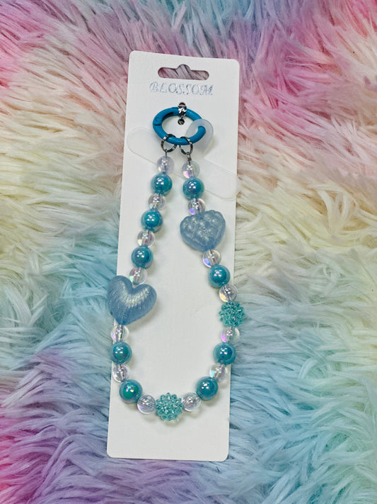 Girly Pop Keychain / Phone Charm // Blue