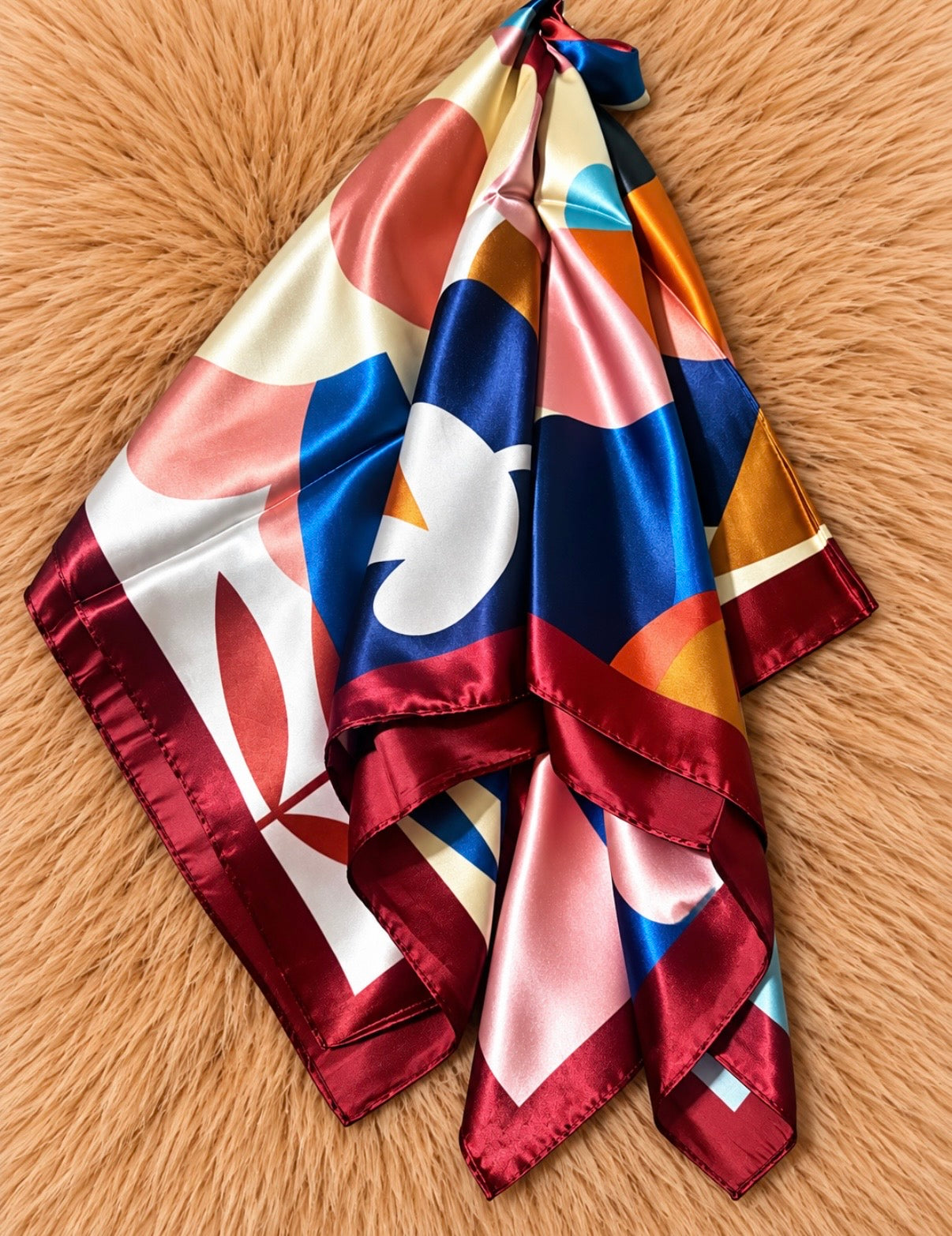 Geo Floral Hair Scarf