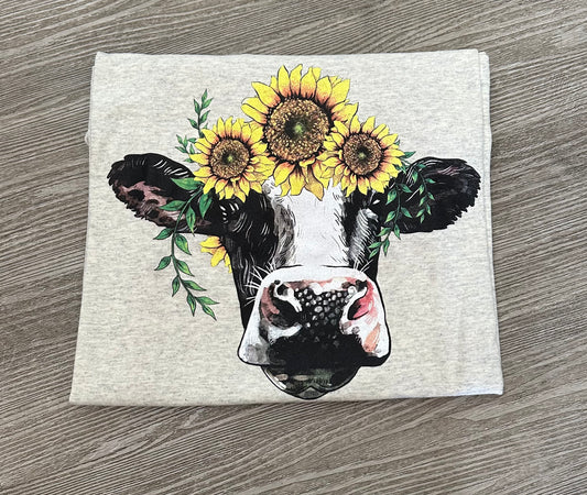 Sunflower Cow // Graphic Tee