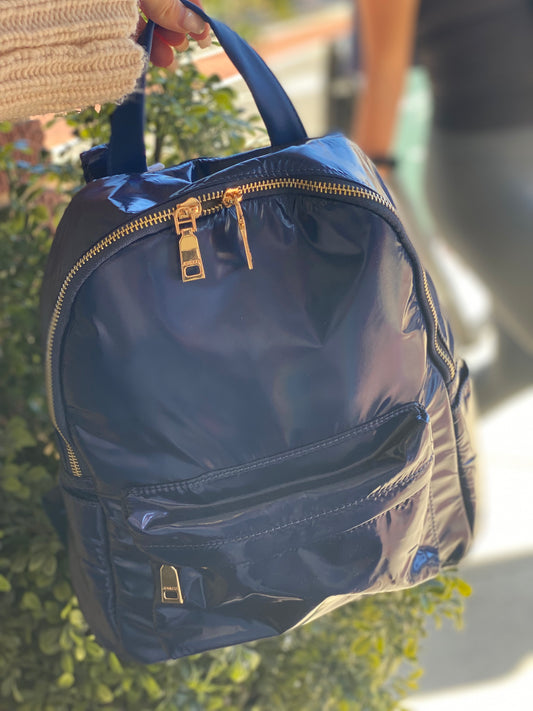 Destined For Forever R.Blue Leather Backpack