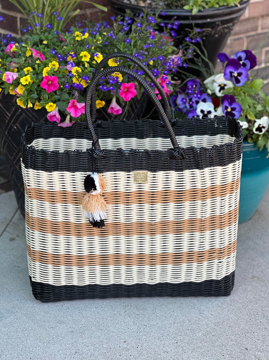 Simply Southern Large Rattan Beach Bags