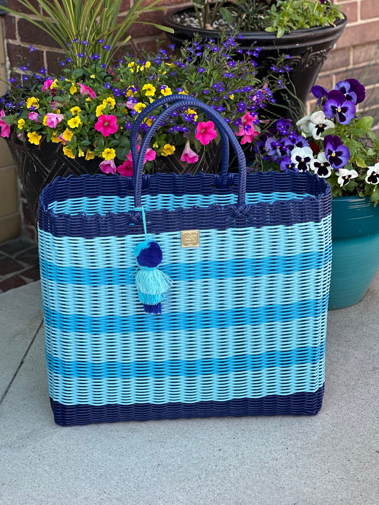 Simply Southern Large Rattan Beach Bags